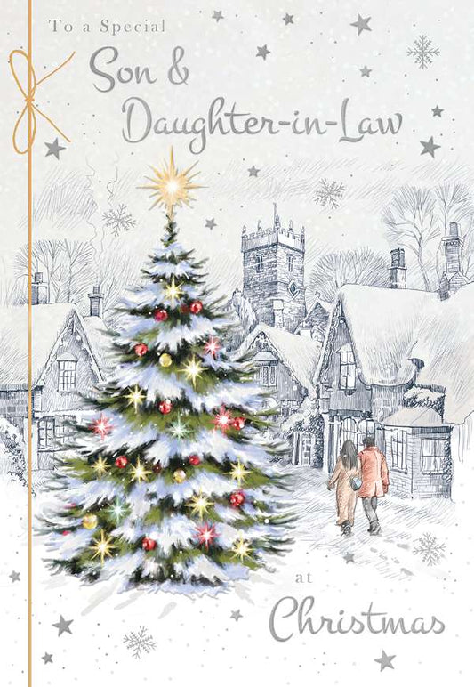 SON & DAUGHTER-IN-LAW SNOWY TREE