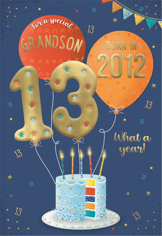 Bday 13th Grandson YYWB 2025