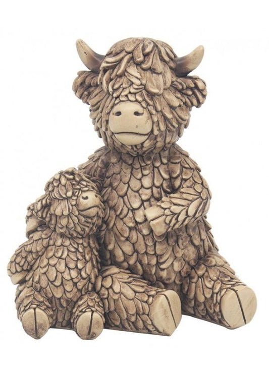 HIGHLAND COW WITH BABY