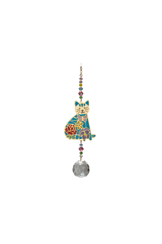 Crystal Dreams Sitting Cat Flo Multi-coloured