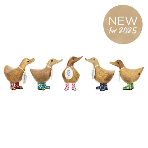 DCUK FLORAL BOOTS DUCKY