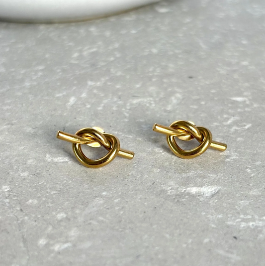 Knot Studs - Flax Barn Waterproof Jewellery