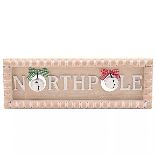Bobble Mantel Plaque - North Pole