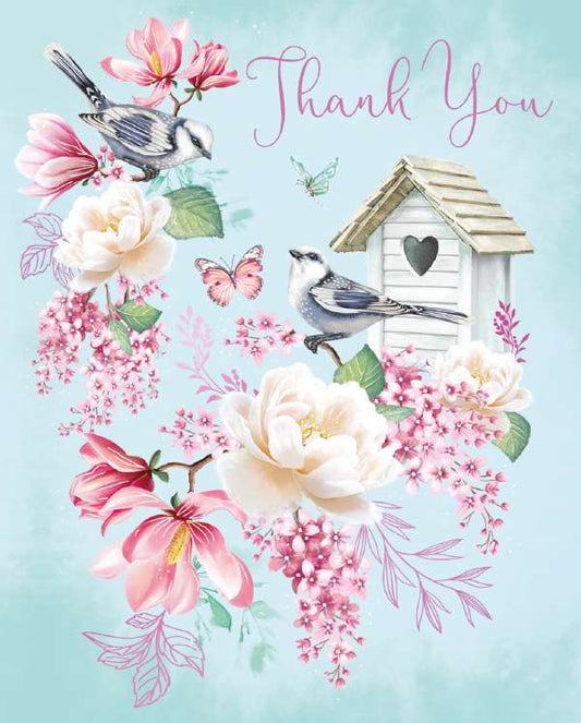 PKT11 BIRD HOUSE FLORAL