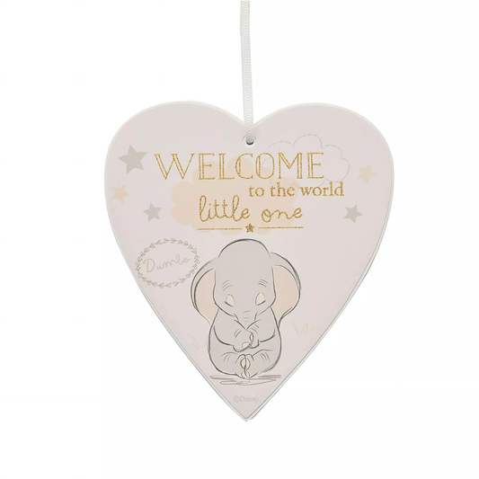 Disney Magical Beginnings Heart Plaque Welcome to the World