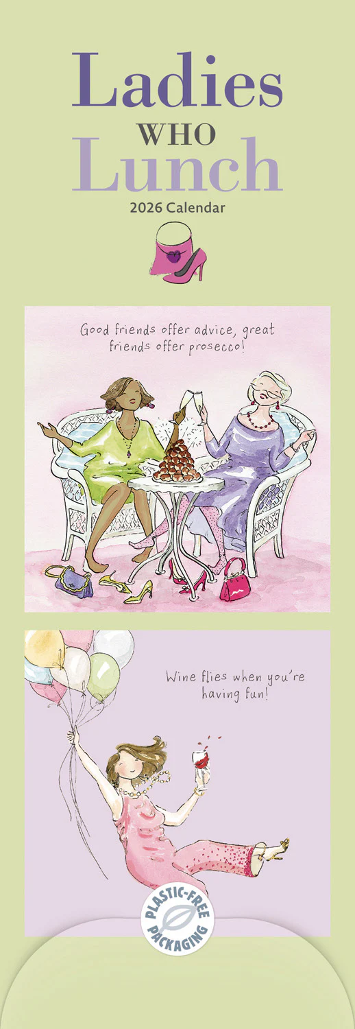 Ladies Who Lunch Slim Calendar 2026 (PFP)