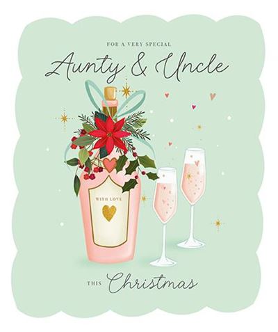 Aunty & Uncle - Champagne Glasses