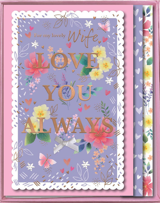 WIFE BIRTHDAY BOXED CARD