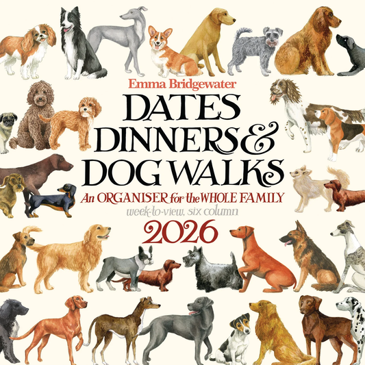 Emma Bridgewater Dates, Dinners & Dog Walks WTV Planner Wall Calendar 2026 (PFP)