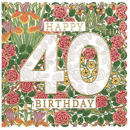 WILLIAM MORRIS 40TH BIRTHDAY