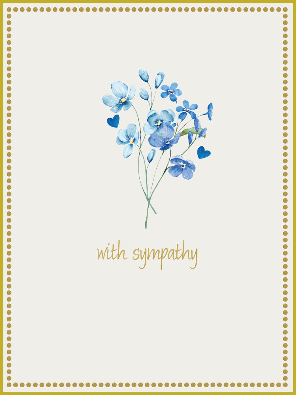 MINI CARD - WITH SYMPATHY