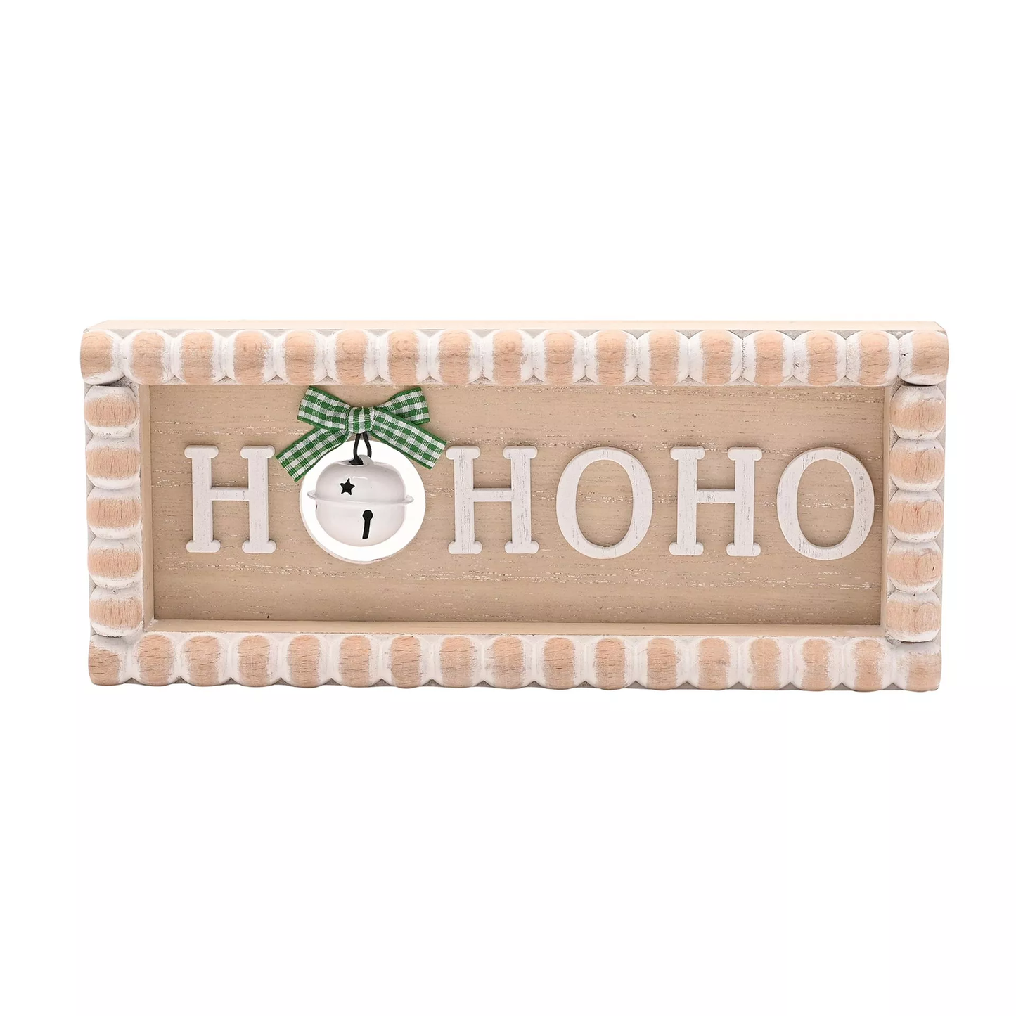 Bobble Mantel Plaque - Ho Ho Ho
