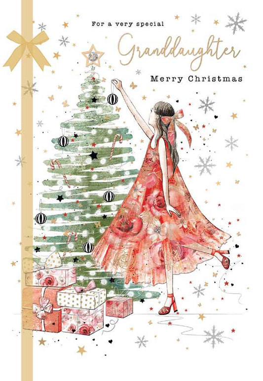 GRANDDAUGHTER - DECORATING THE TREE