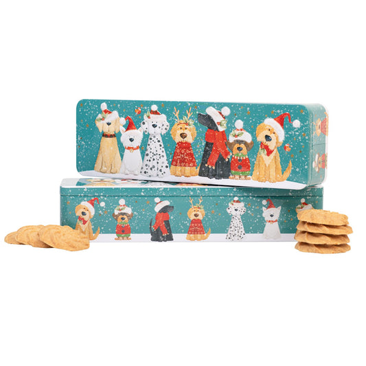CHRISTMAS DOGS TIN