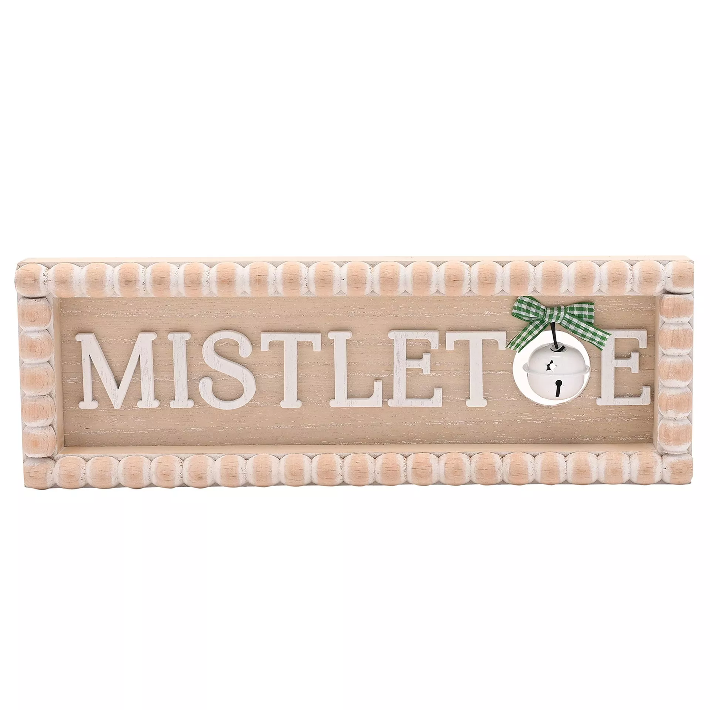 Bobble Mantel Plaque - Mistletoe