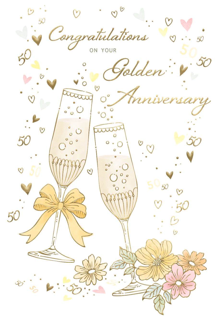 GOLDEN 50TH WEDDING ANNIVERSARY