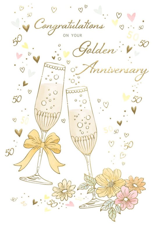GOLDEN 50TH WEDDING ANNIVERSARY