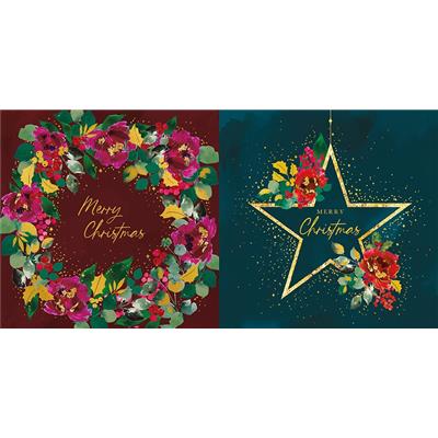 WREATH & STAR BOXED CARDS