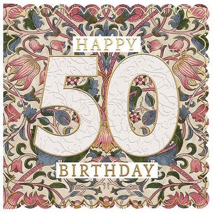 WILLIAM MORRIS 50TH BIRTHDAY