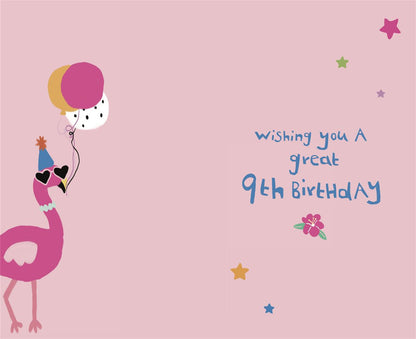 9TH BDAY FLAMINGOS
