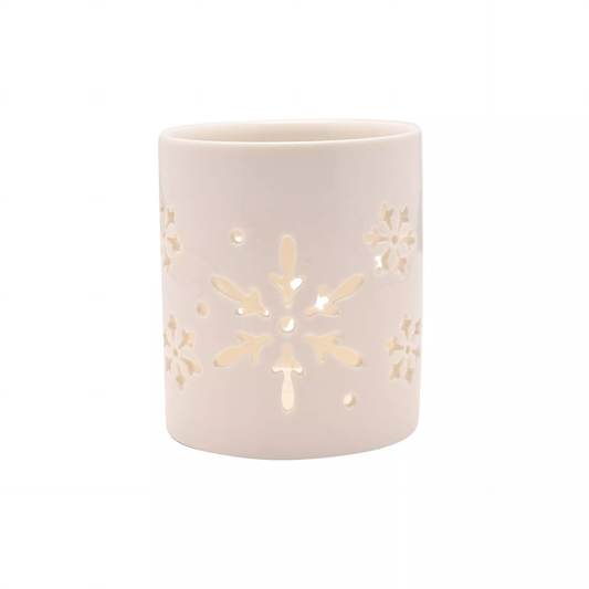 Candle Holder with Snowflake Design 7cm