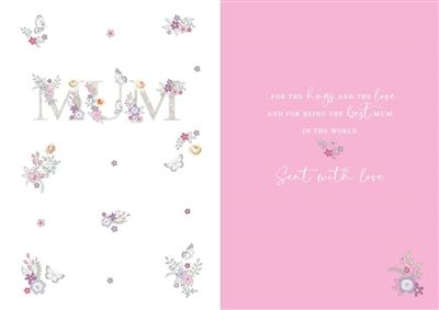 (MMS) FLORAL TEXT/BUTTERFLIES