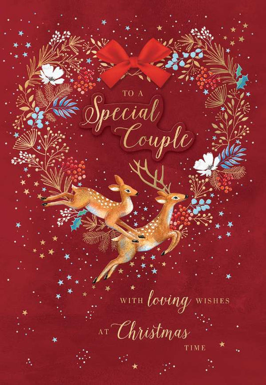 SPECIAL COUPLE LEAPING REINDEER