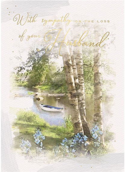 SYMPATHY ON THE LOSS OF YOUR HUSBAND