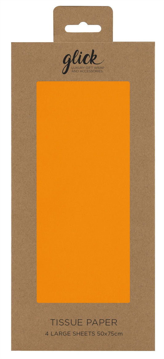 TISSUE PLAIN NEON ORANGE