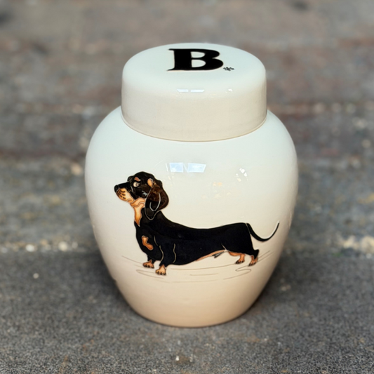 MOORCROFT - THE LOYAL COMPANION (DACHSHUND) GINGER JAR