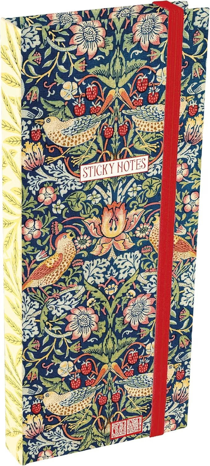 Pocket Sticky Notes - William Morris - Strawberry Thief