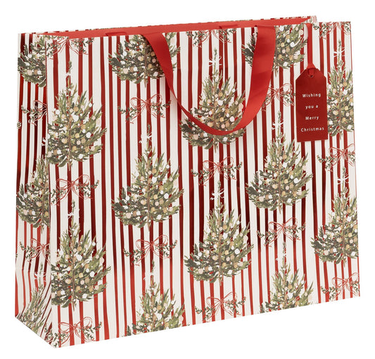 BAG SHOPPER LANDSCAPE STRIPED SPRUCE