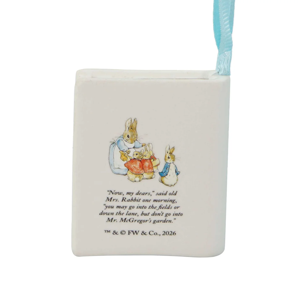 PETER RABBIT HANGING BOOK DECORATION