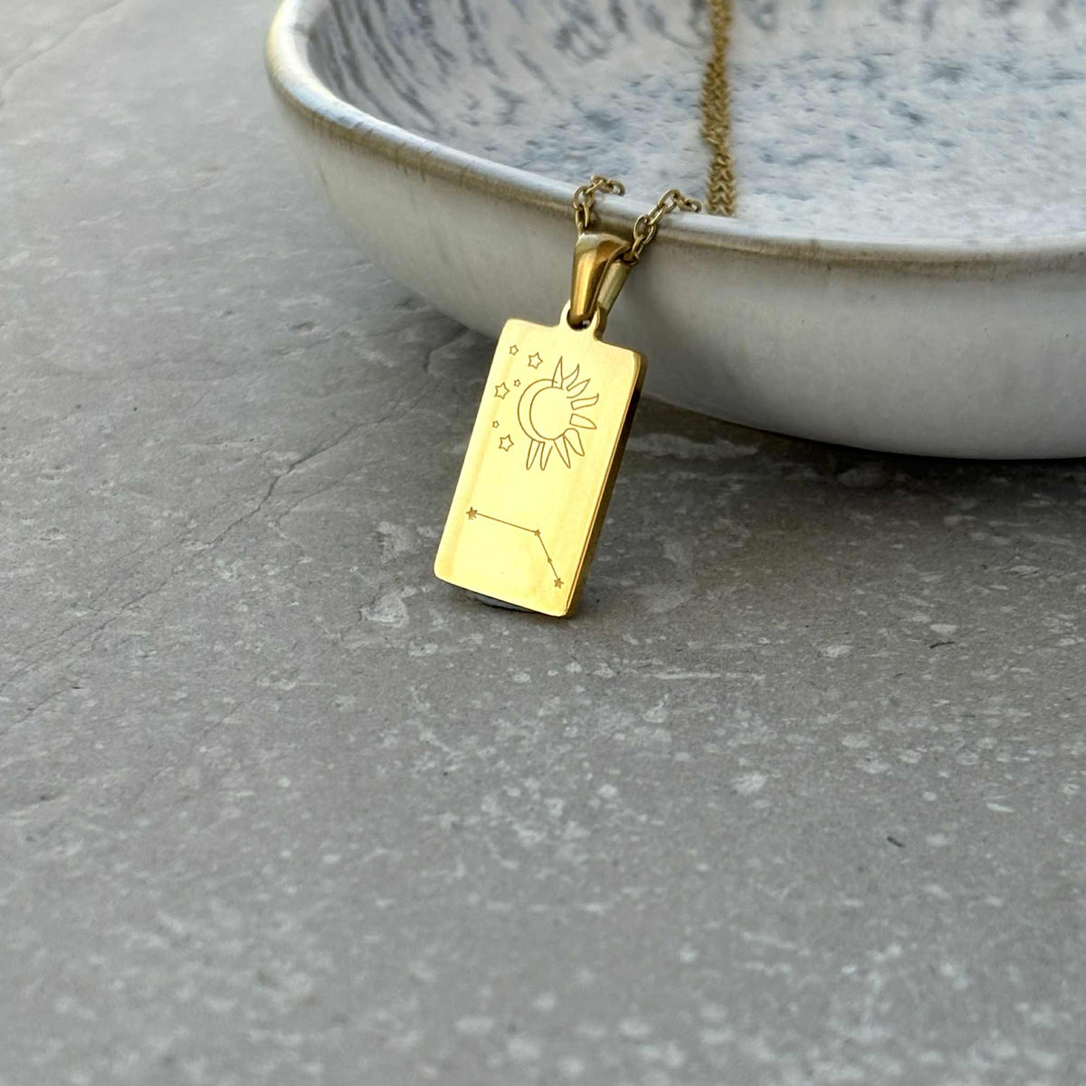 Taurus Star Sign Necklace - Flax Barn Waterproof Jewellery