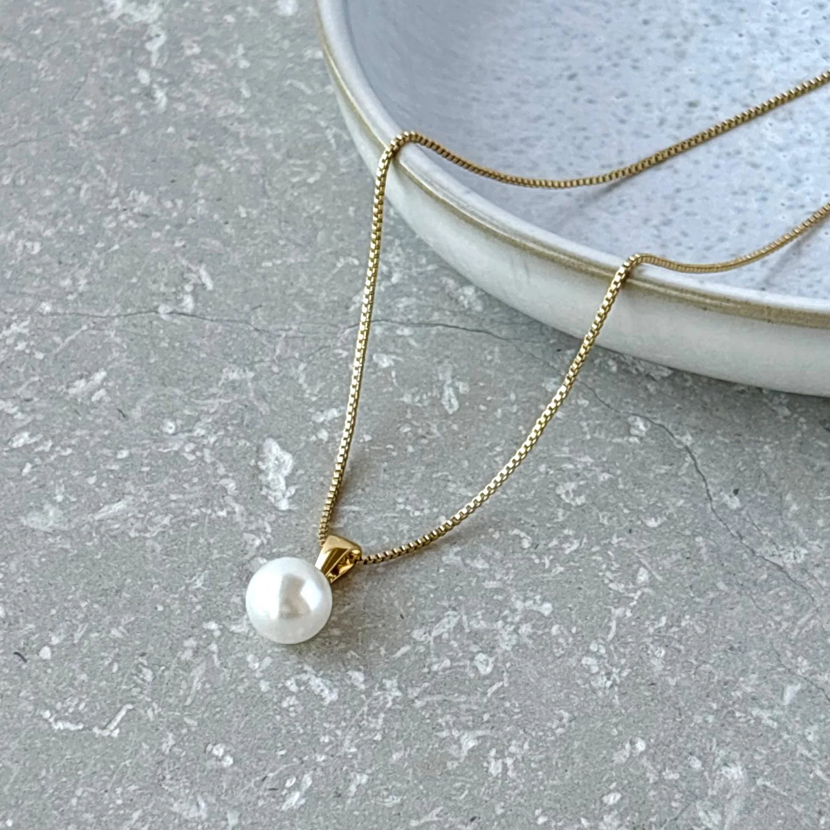 Pearl Necklace - Flax Barn Waterproof Jewellery