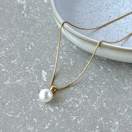 Pearl Necklace - Flax Barn Waterproof Jewellery