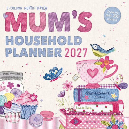 Mums Fabric Household Planner Wall Calendar 2027