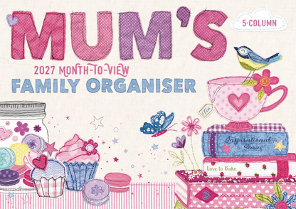 Mums Fabric & Buttons MTV Planner A4 Calendar 2027