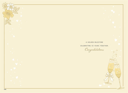 GOLDEN 50TH WEDDING ANNIVERSARY
